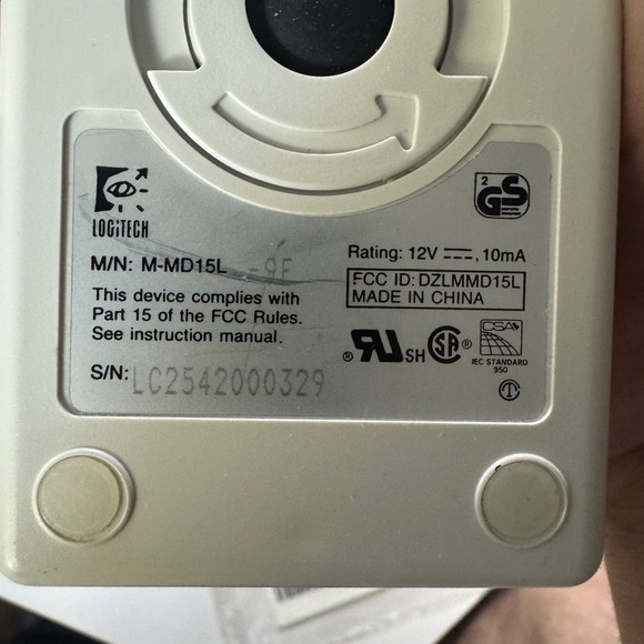 Logitech First Mouse Serial Version PC Computer Mouse - OPEN BOX. (No Adapter) - Picture 5 of 9